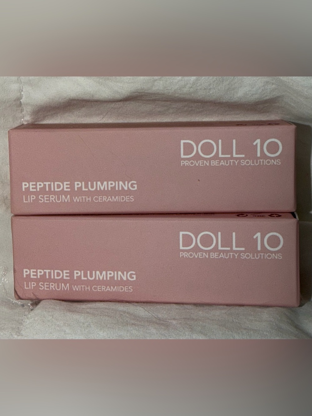 Two Doll 10 Peptide Plumping Lip Serum Juicy Coconut & Juicy Nude New in Box